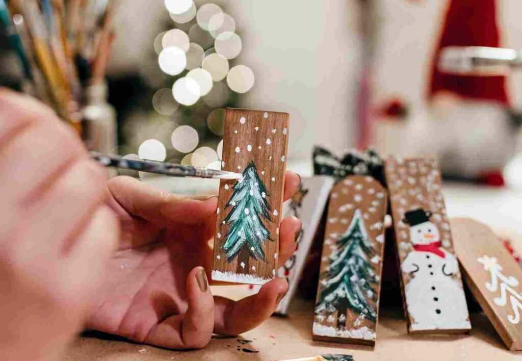 Painted Wooden Ornaments