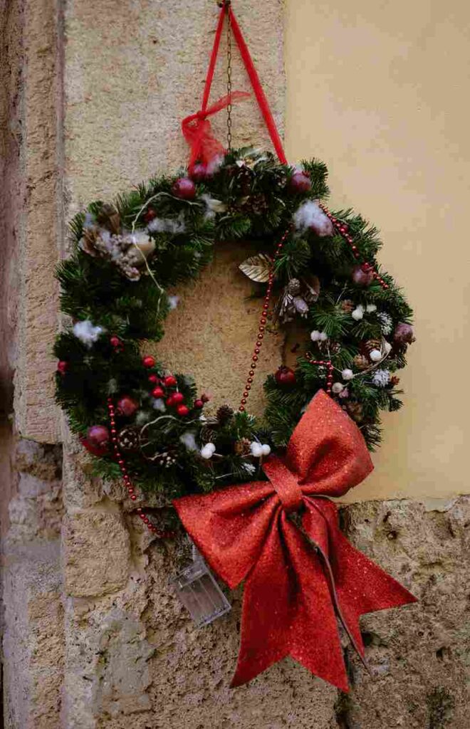 Ribbon-Wrapped Advent Wreath
