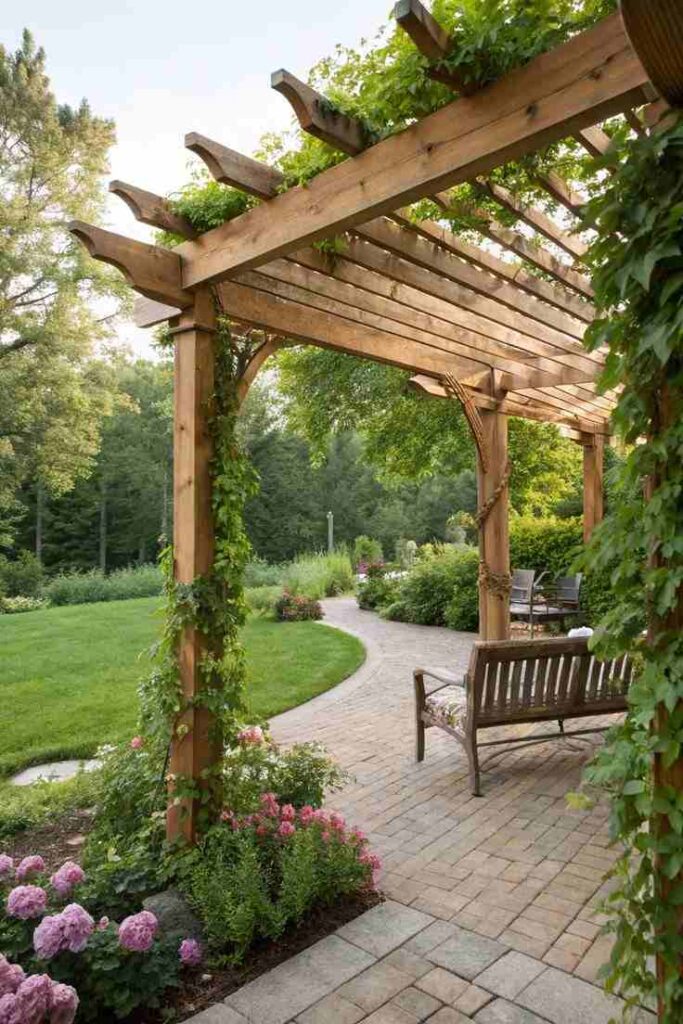 Pergola Cross-Shadow Sanctuary