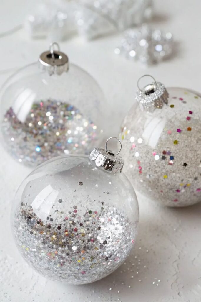 Shimmering Confetti Ribbon Balls