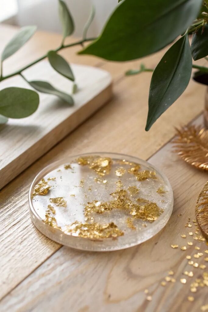 Sparkling Resin Coasters