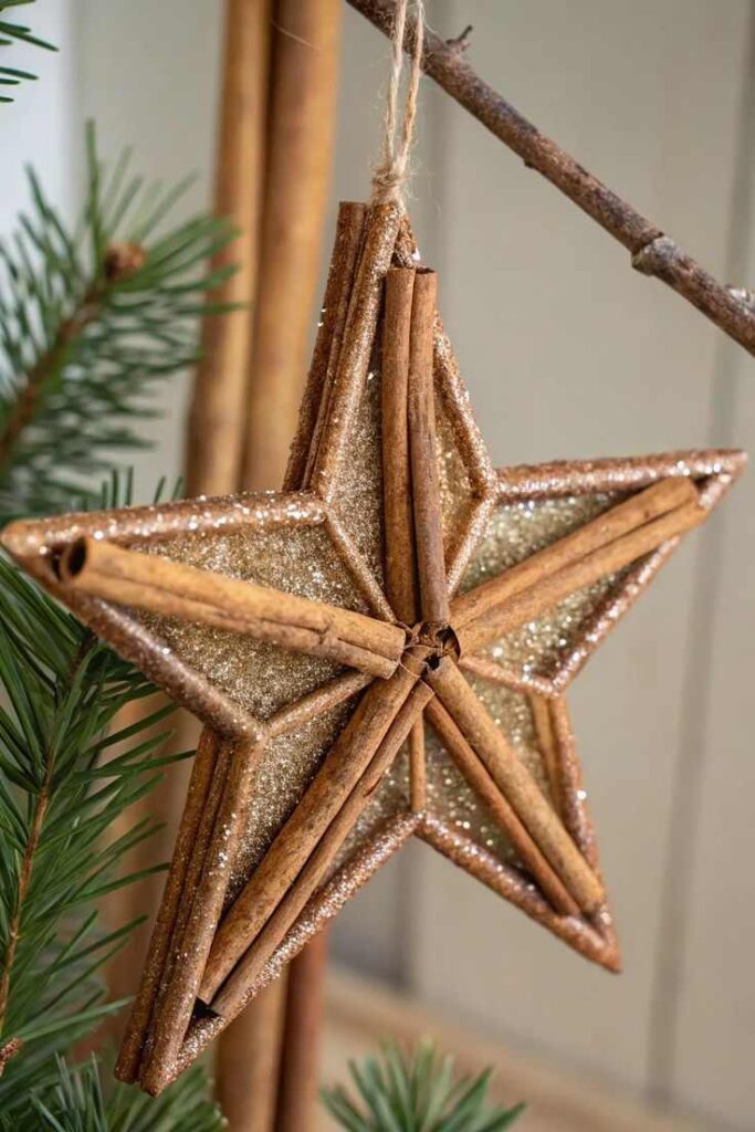 Cinnamon Stick Star Ornaments