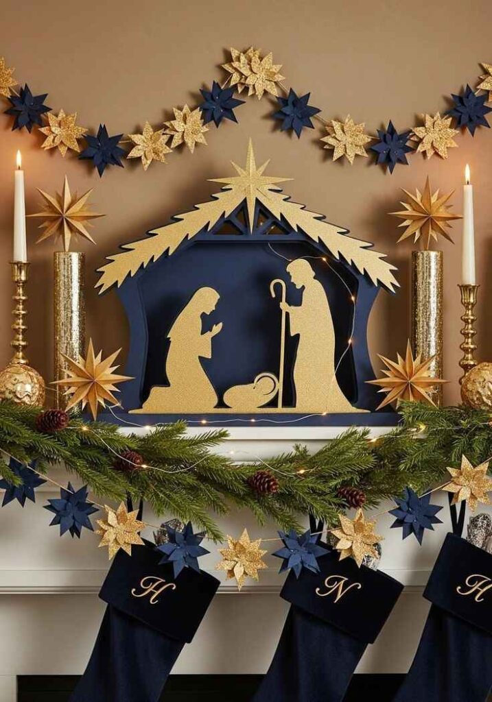 Paper Nativity Scene