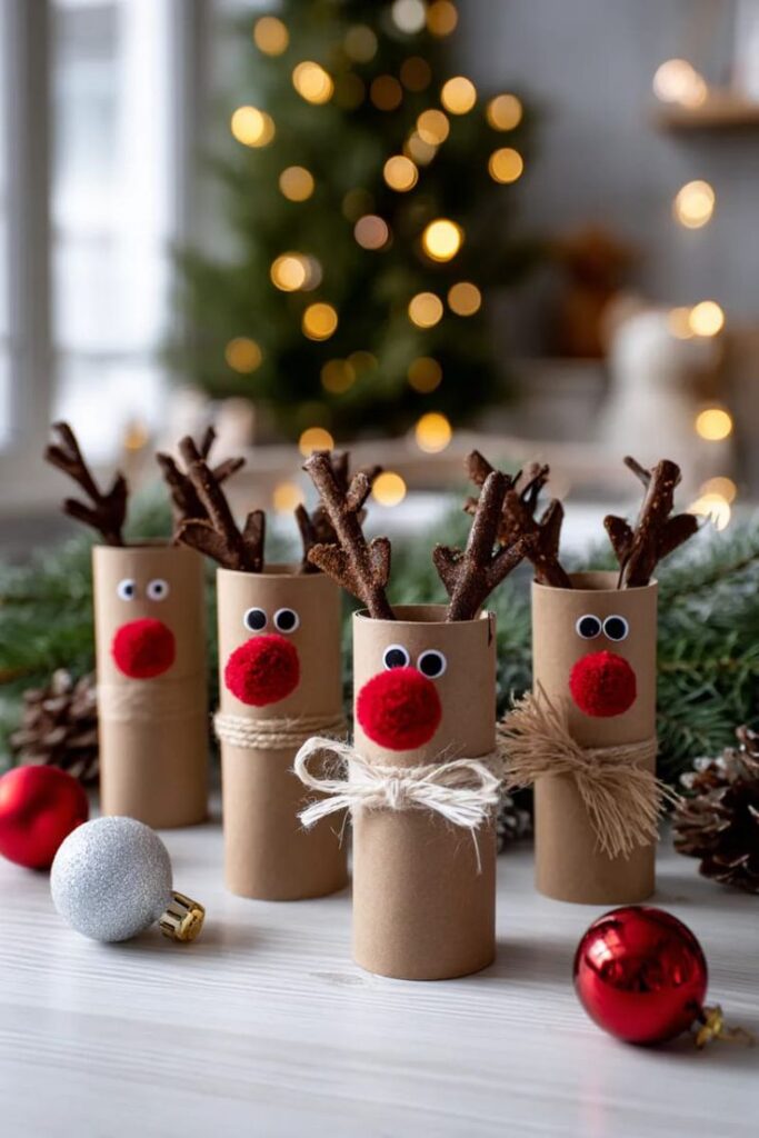 Toilet Paper Roll Reindeer
