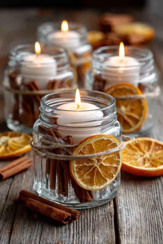 Cinnamon Stick Candle Wraps