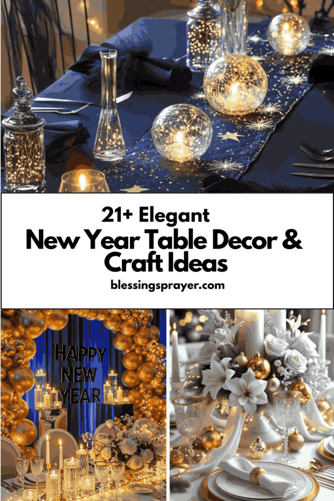 New Year Table Decor & Craft Ideas