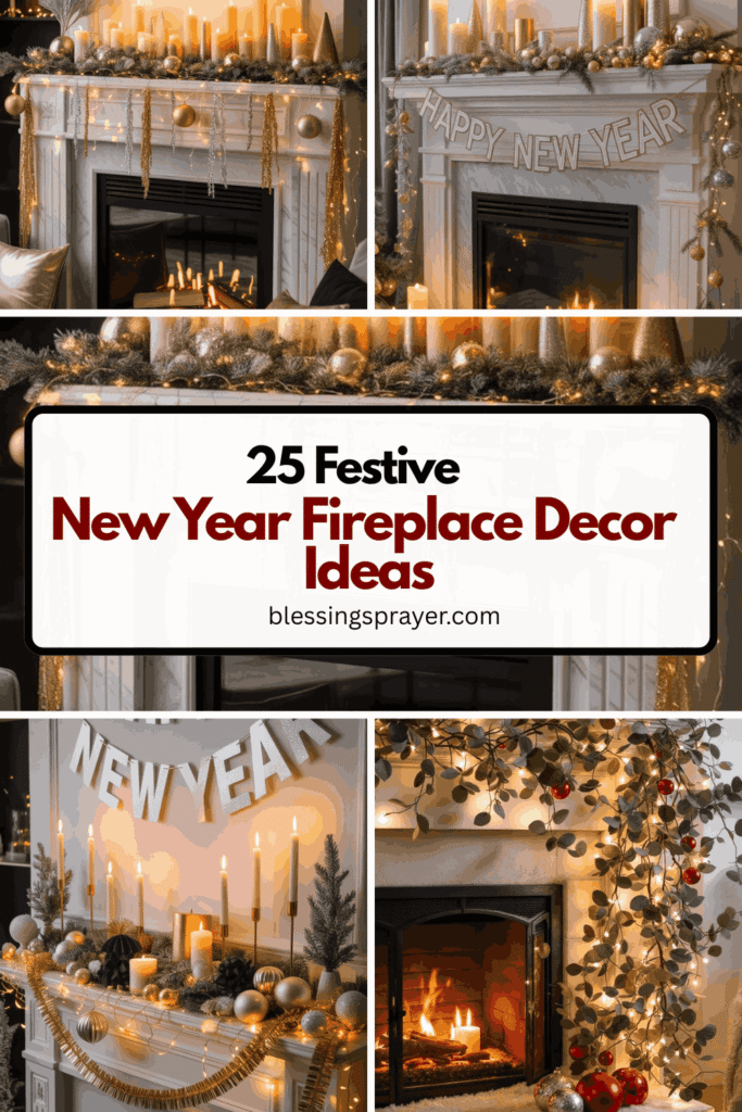 New Year Fireplace Decor Ideas