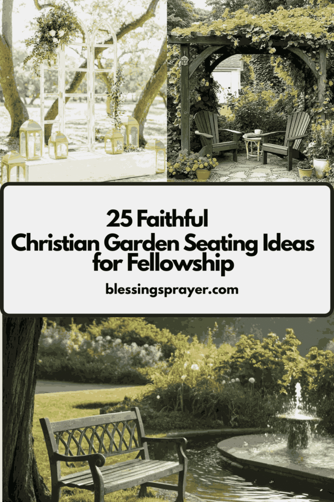 Christian Garden Seating Ideas for Fellowship