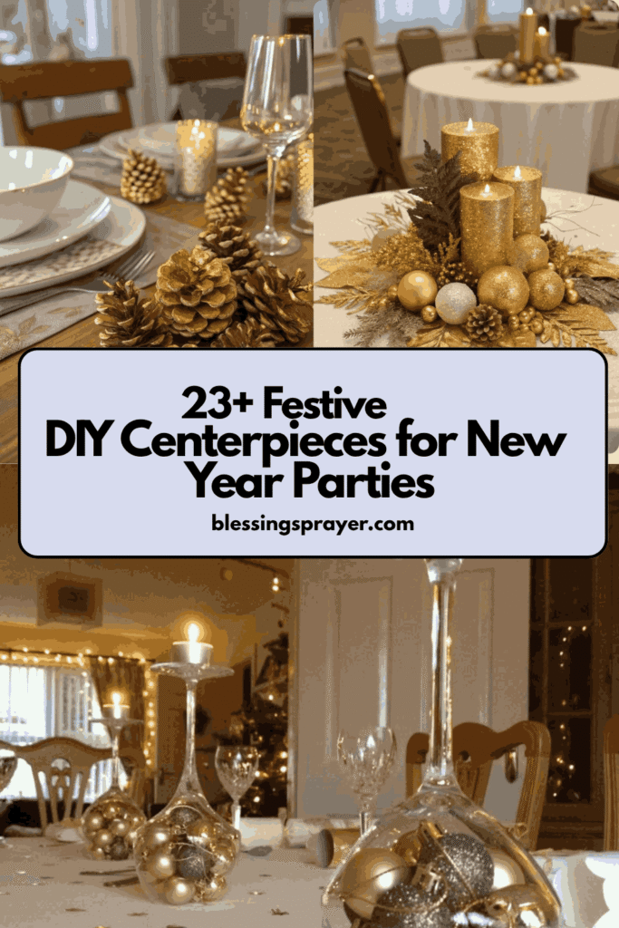 DIY Centerpieces for New Year Parties