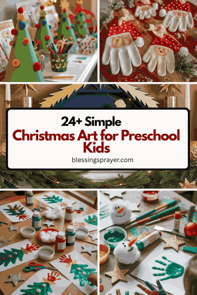Christmas Art for Preschool Kids
