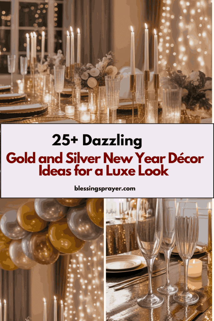 Gold and Silver New Year Décor Ideas for a Luxe Look