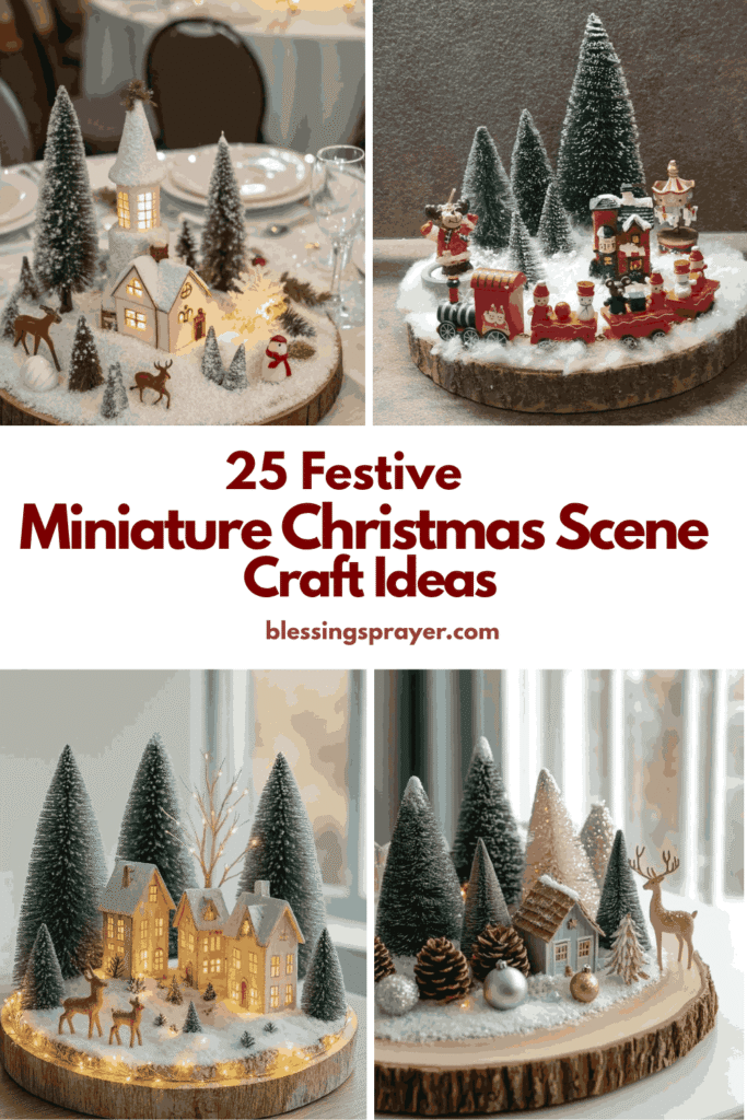 Miniature Christmas Scene Craft Ideas
