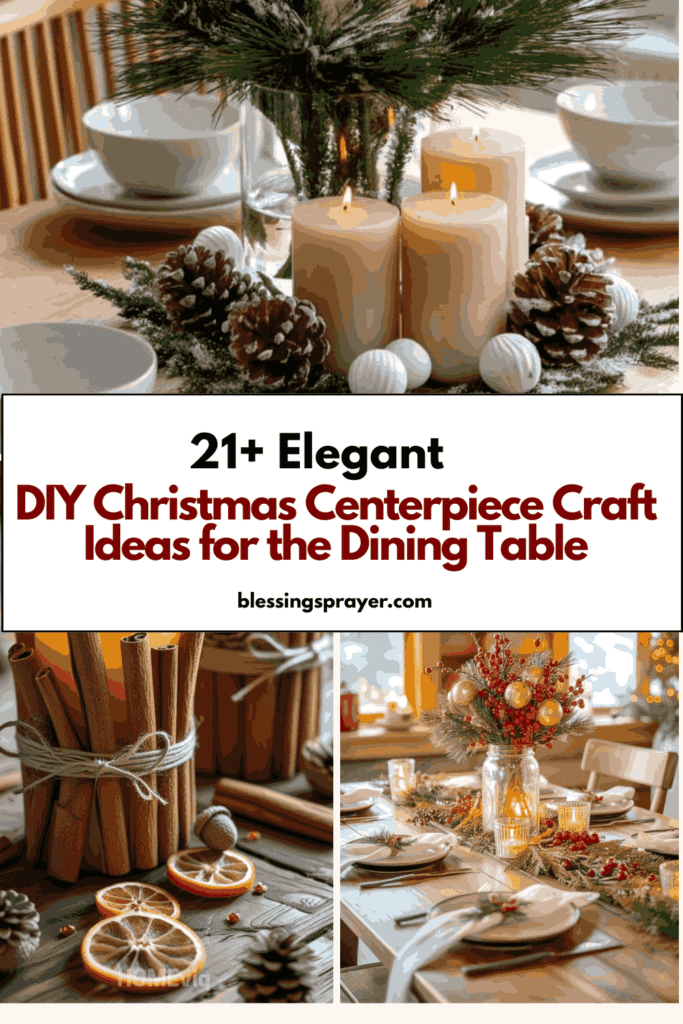 DIY Christmas Centerpiece Craft Ideas for the Dining Table
