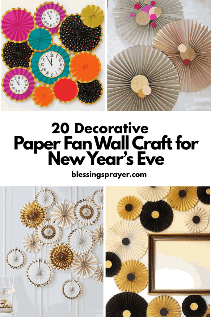 Paper Fan Wall Craft for New Year’s Eve