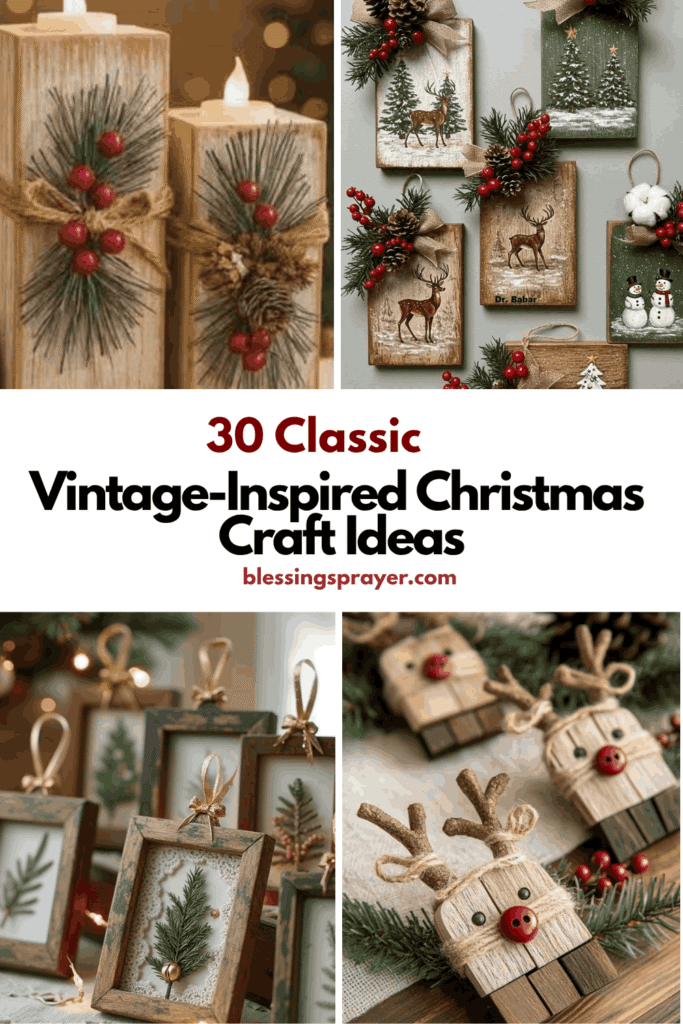 Vintage-Inspired Christmas Craft Ideas