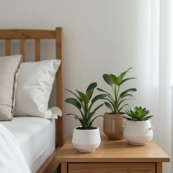 Bedside Plant Pair