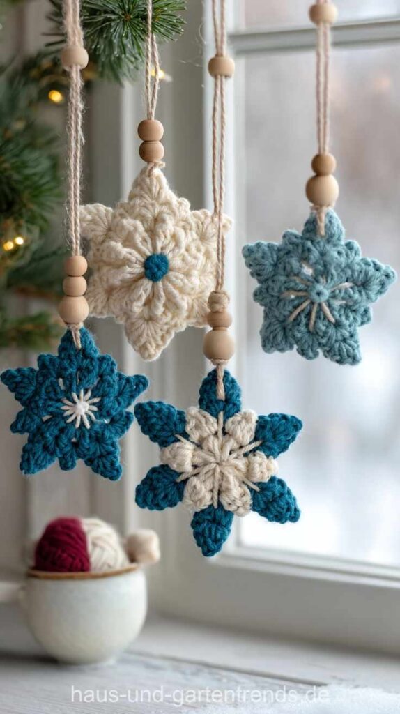Boho Crochet Snowflakes