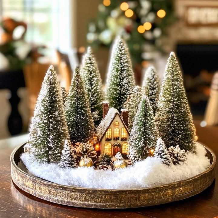 Bottle-Brush Tree Display Tray