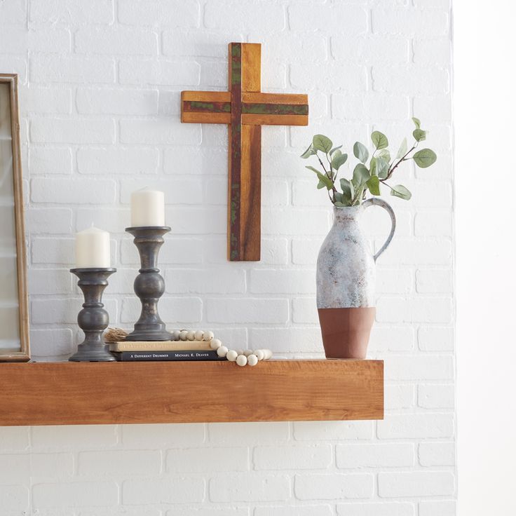 Rustic Wooden Cross Wall Art