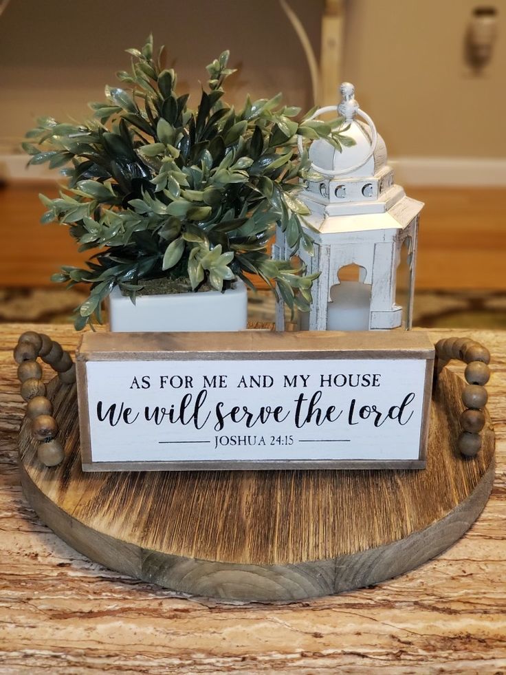 Christian Centerpiece for the Kitchen Table