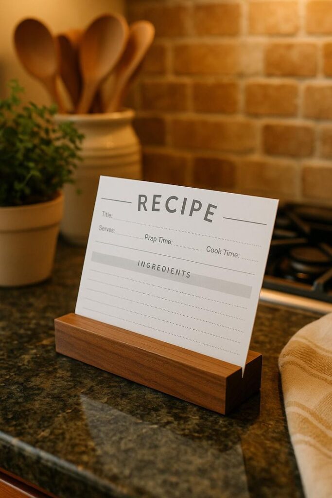 Christian Recipe Card Holder