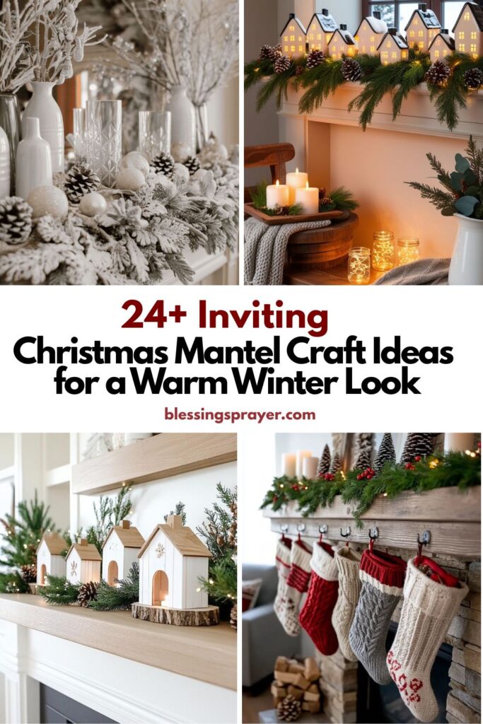 Christmas Mantel Craft Ideas for a Warm Winter Look