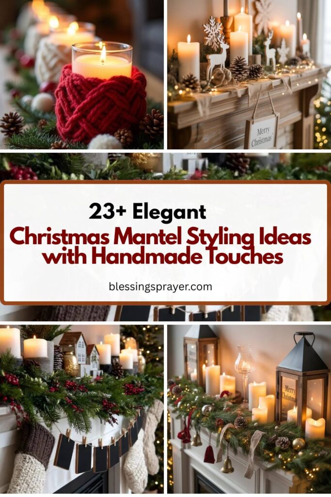 Christmas Mantel Styling Ideas with Handmade Touches