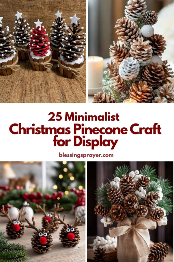 Christmas Pinecone Craft for Display