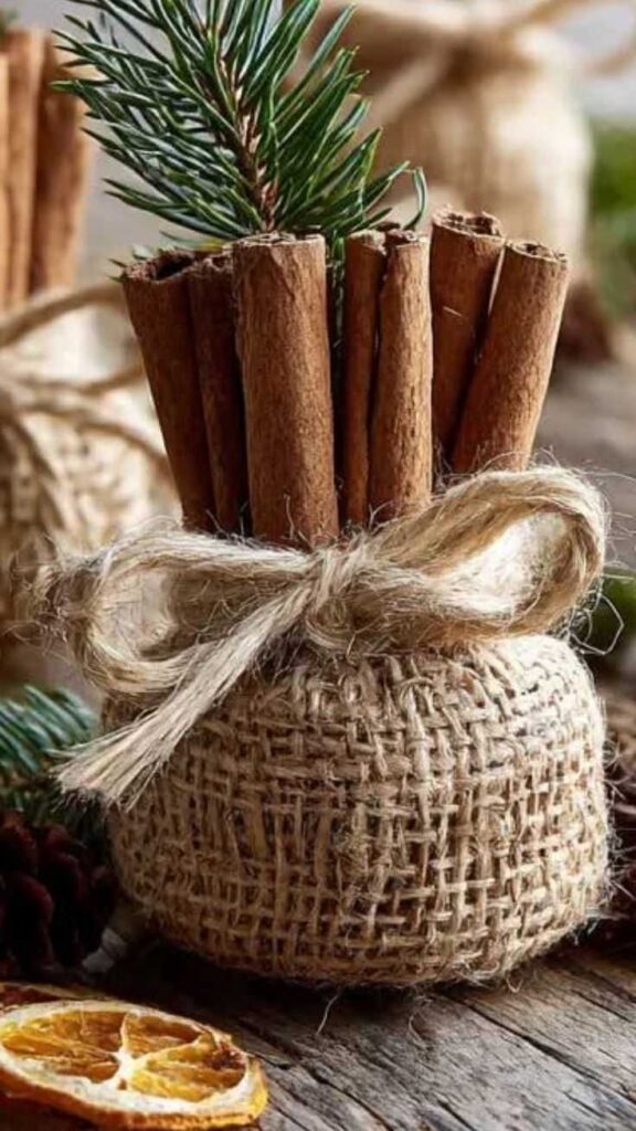 Cinnamon Stick Vase Wraps