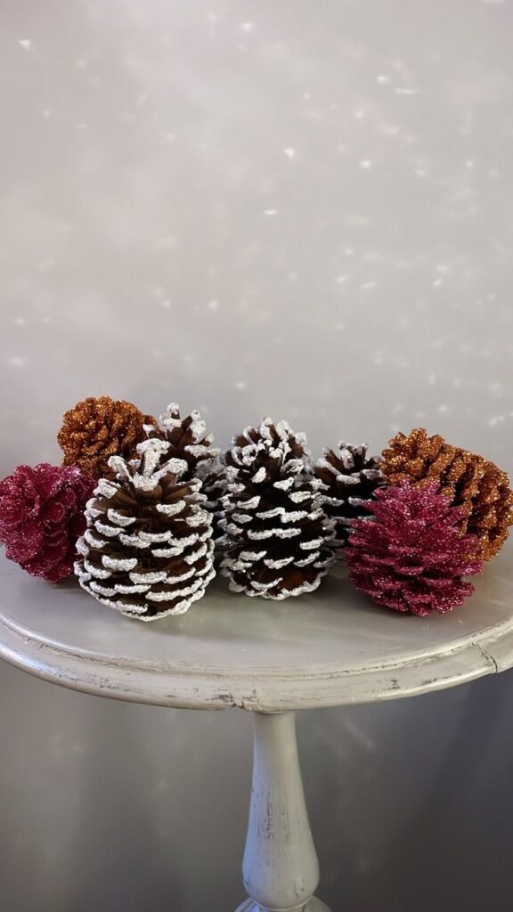 Painted Pinecones