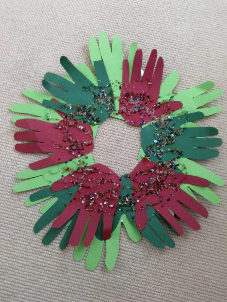 Family Handprint Wreath
