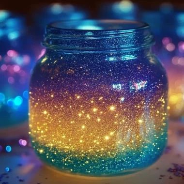 Glitter Swirl Party Jars