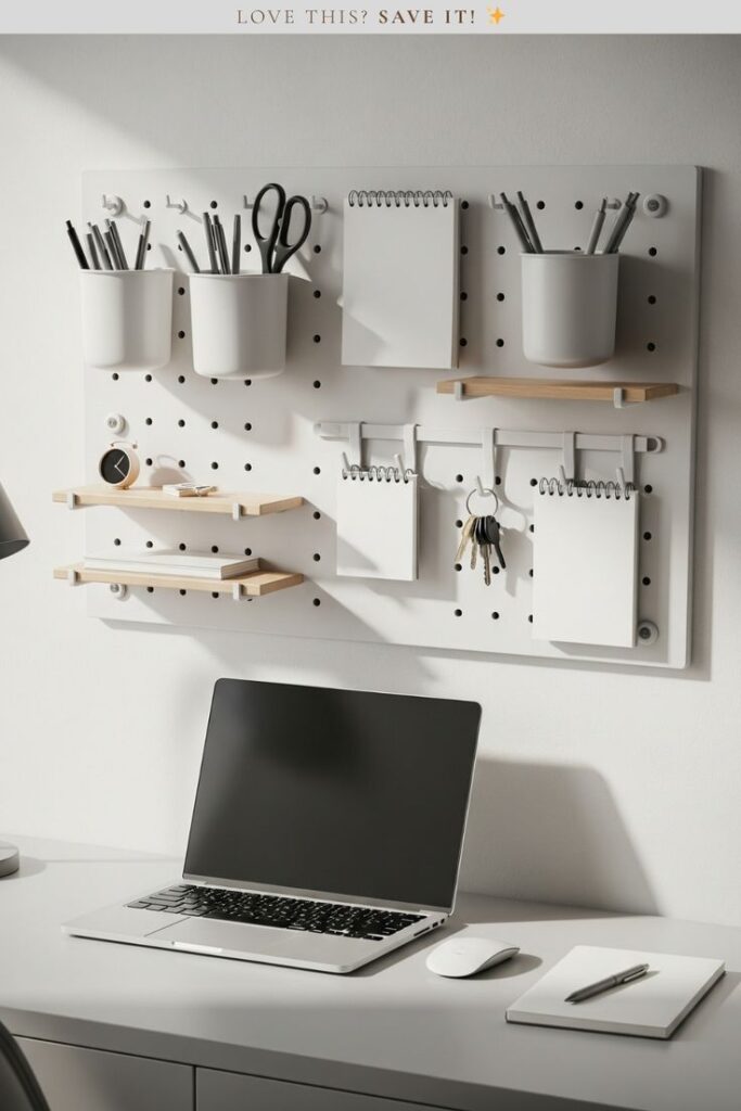 Creative Storage Wall for a Cleaner Space