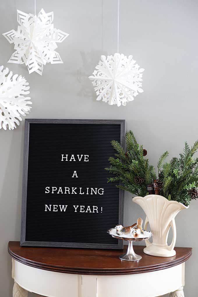 DIY New Year Message Board for Kids
