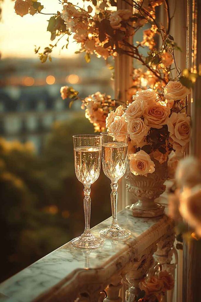 Elegant Champagne-Themed Decor