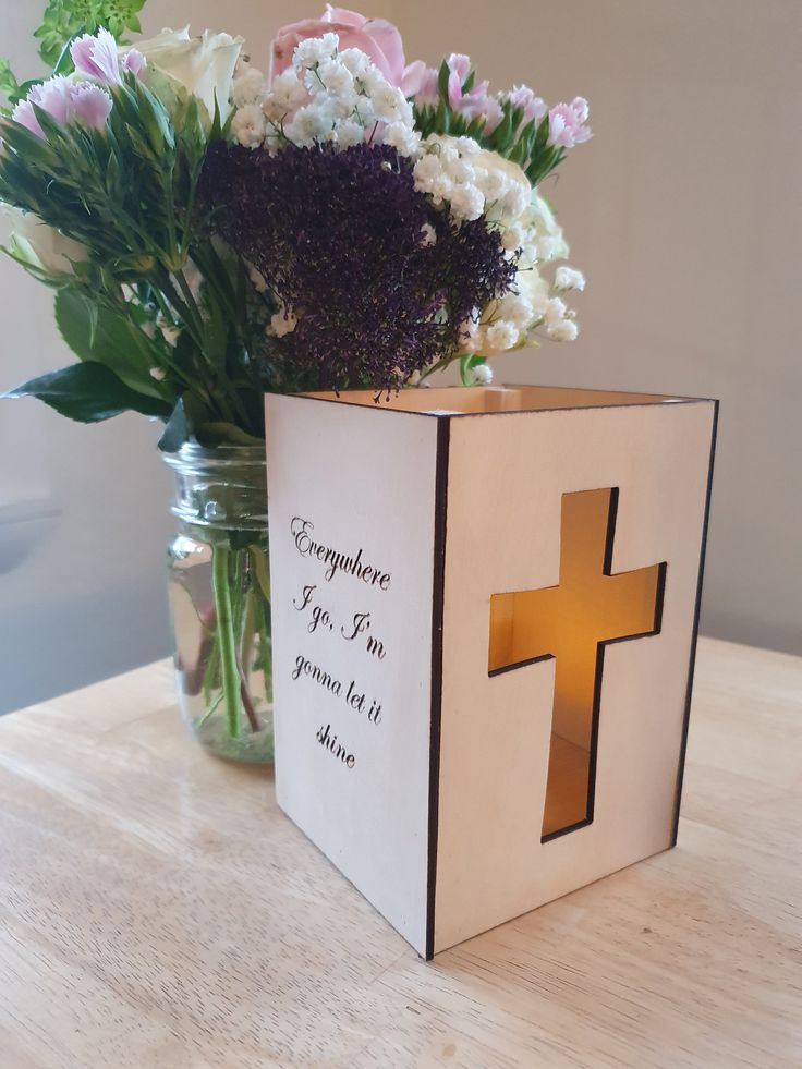 Faith Lantern with Verse Panels