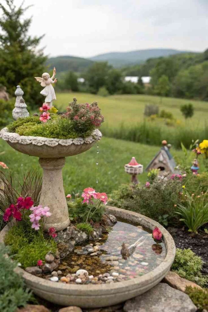 Faith-Themed Bird Bath