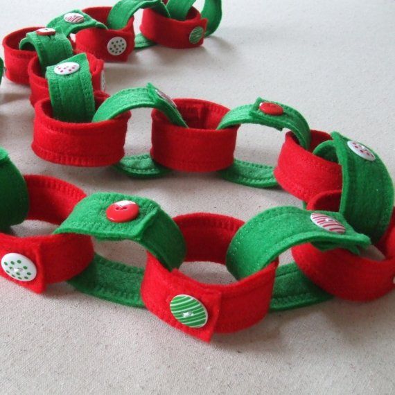 Felt Christmas Countdown Chain