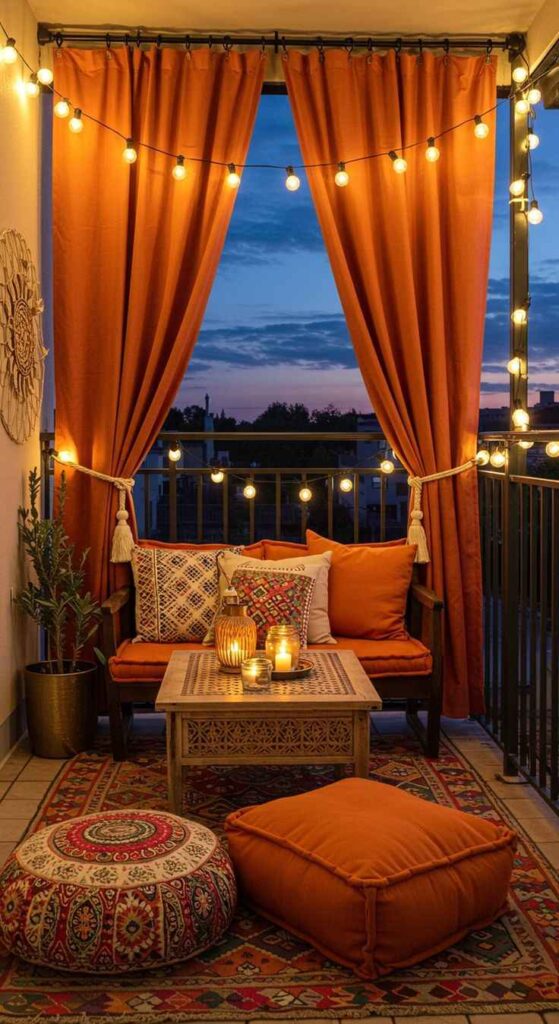 Festive Curtain Entrance