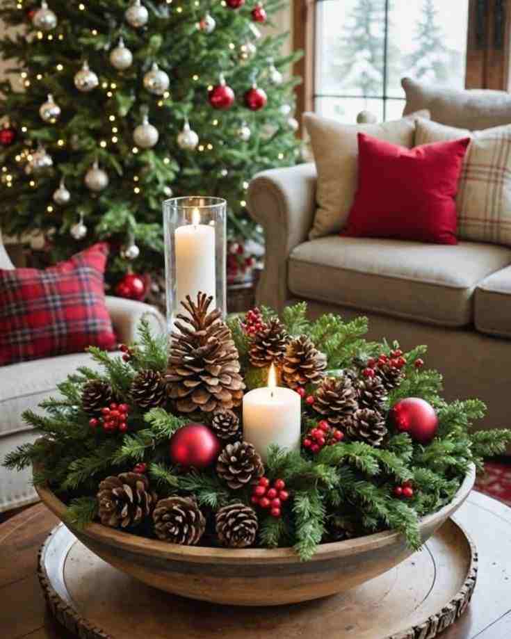 Ornament Bowl Centerpiece