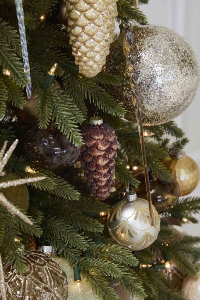 Glitter Pinecone Ornaments