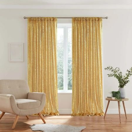Gold Sequin Backdrop Curtain