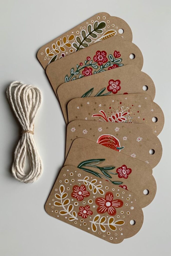 Hand-Aged Christmas Gift Tags