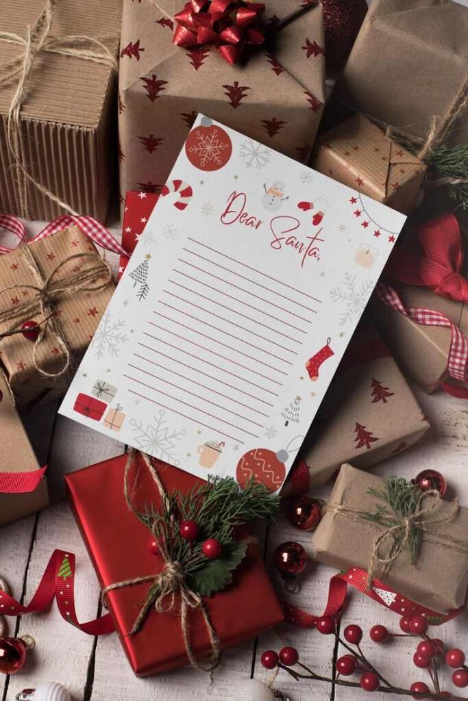 Handwritten Letter Christmas Frame