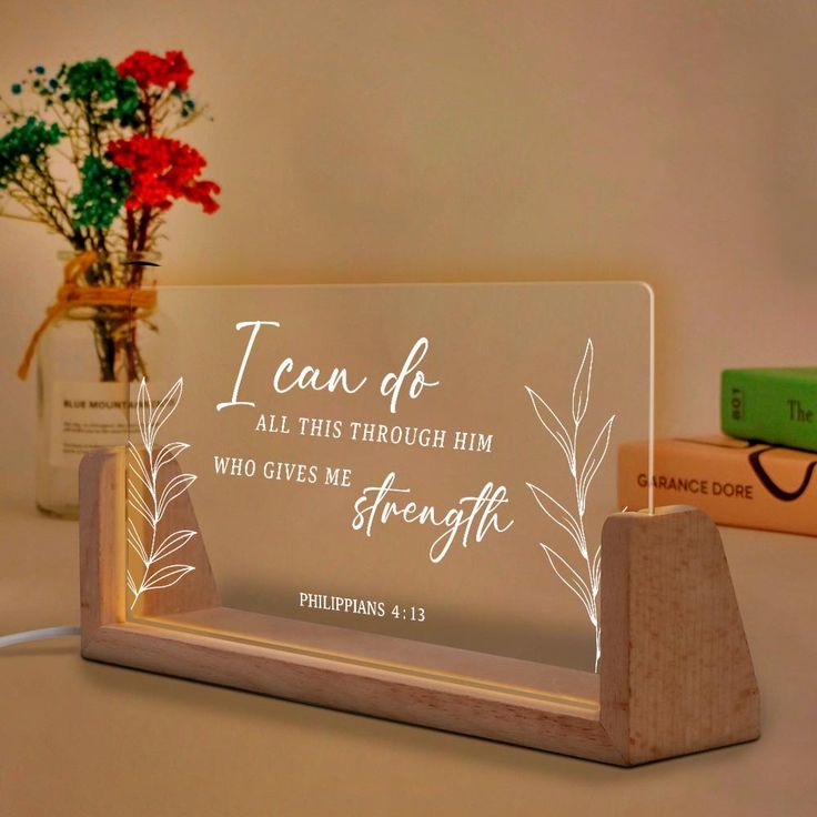 Illuminated Bible Verse Frame