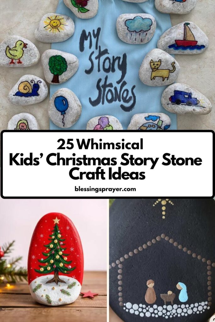 Kids’ Christmas Story Stone Craft Ideas