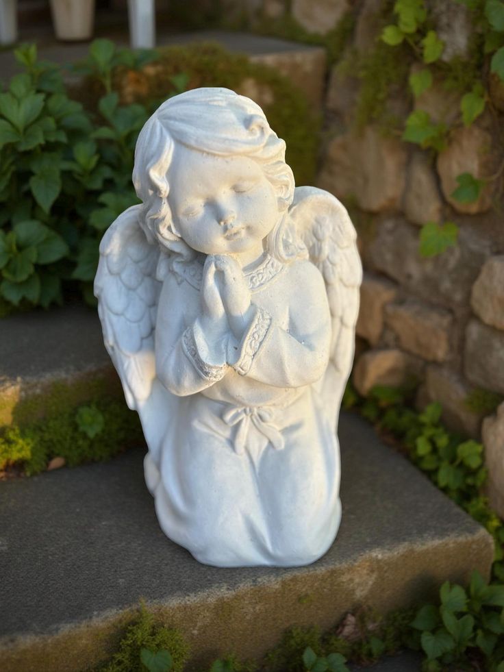 Kneeling Child in Prayer Statue