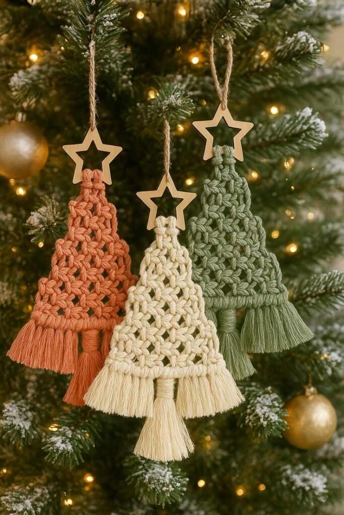 Macramé Christmas Ornaments