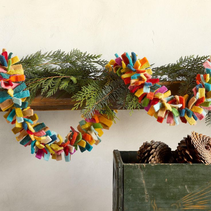 Colorful Felt Garland Strands