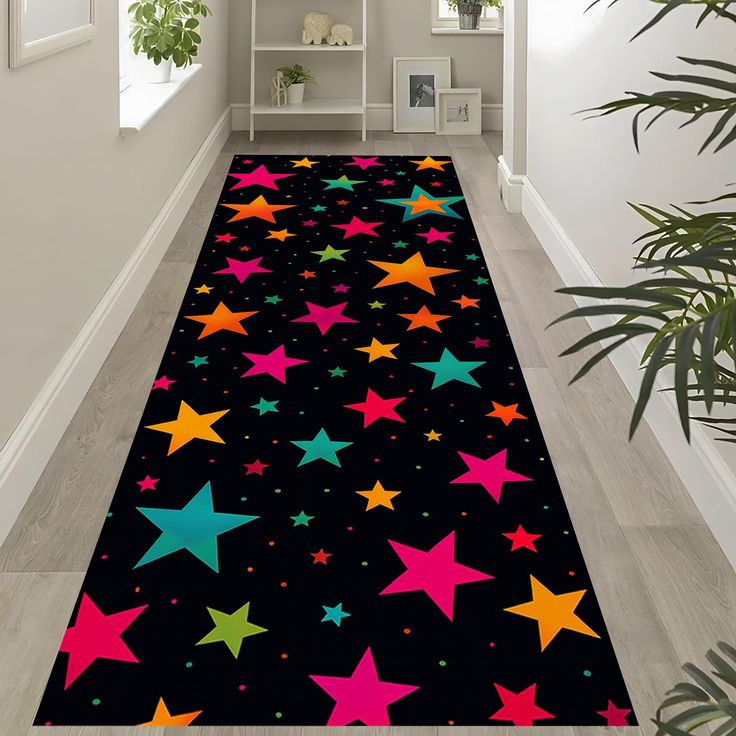 DIY Star Confetti Floor Mat